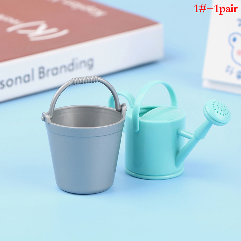 Gardening Tools For Home - 2PCS/Set Plastic Dollhouse Miniature Bucket Watering