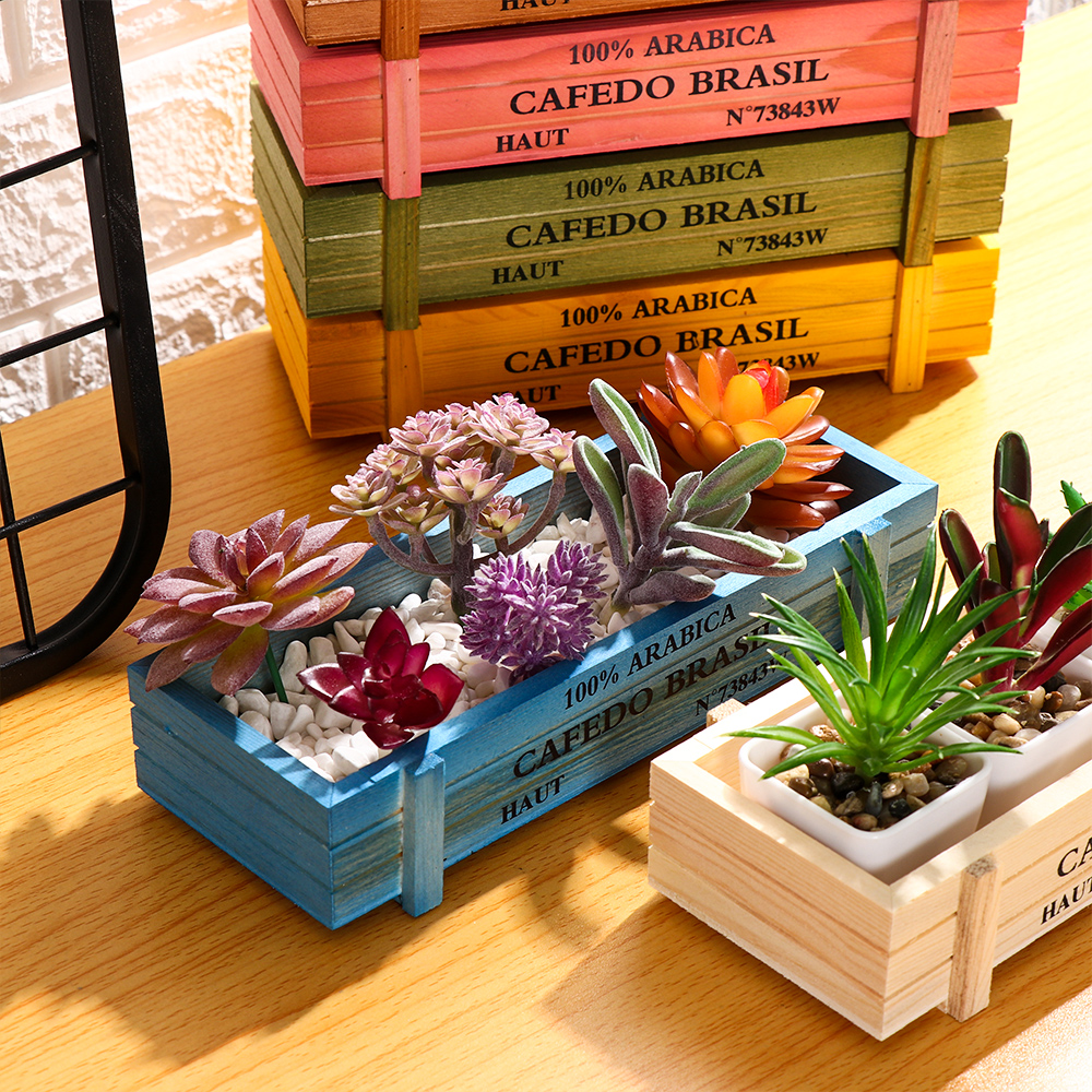 Natural Wooden Flowerpot Garde - Gardening Tools Organiser recension och pris