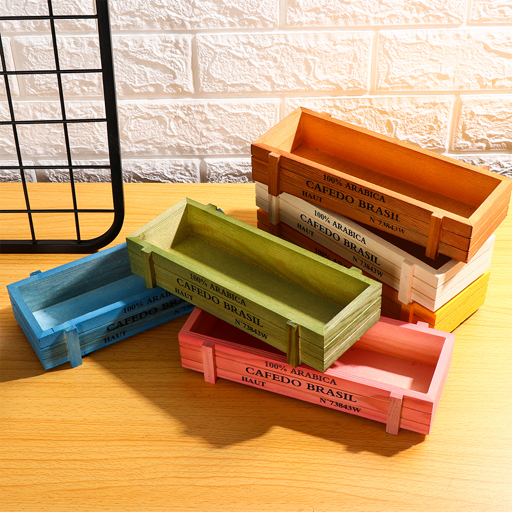Natural Wooden Flowerpot Garde - Gardening Tools Organiser recension och pris