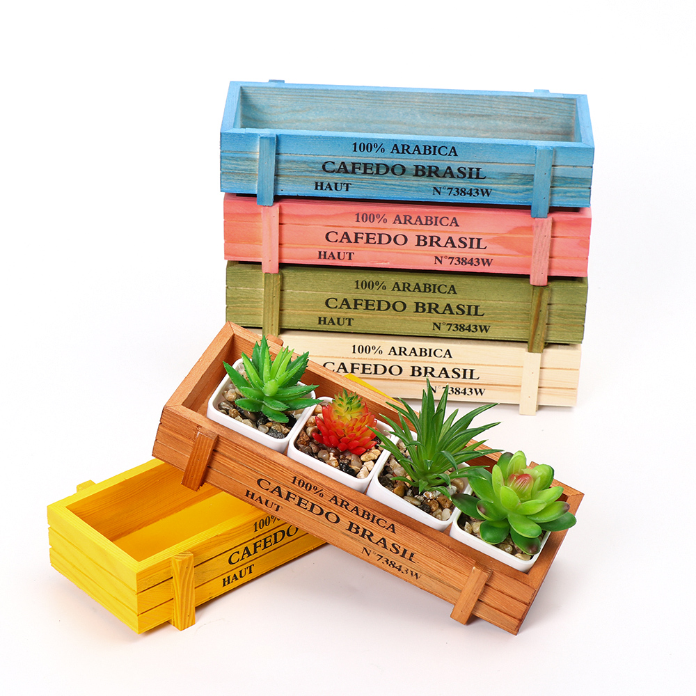 Natural Wooden Flowerpot Garde - Gardening Tools Organiser recension och pris