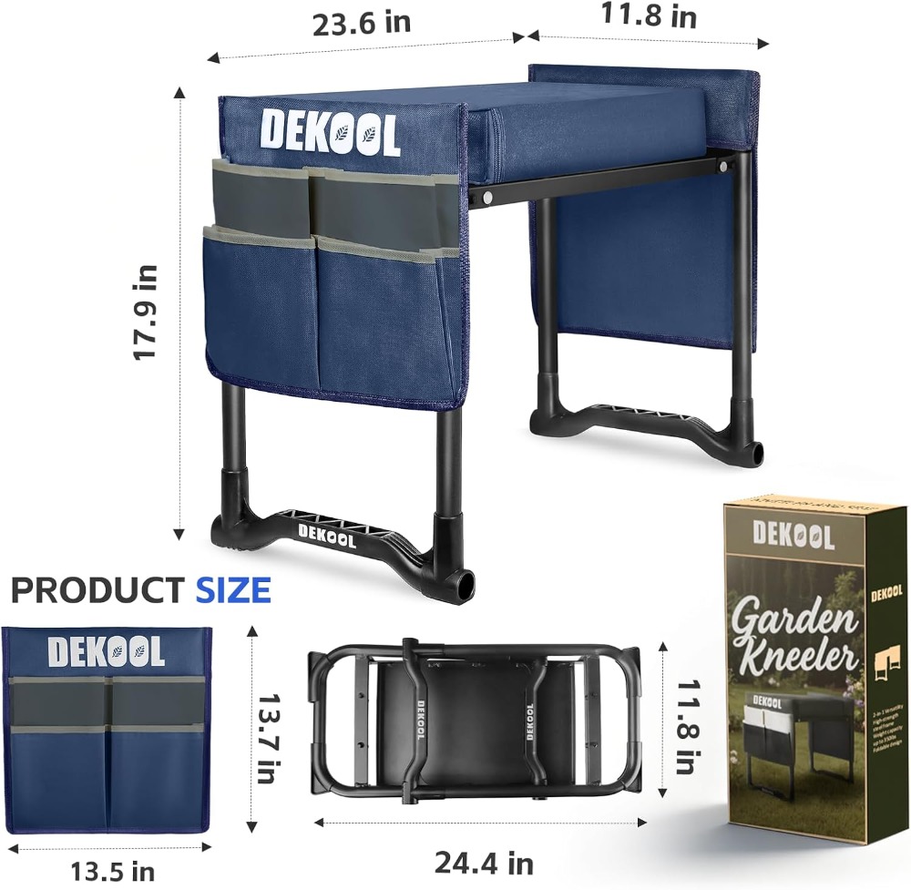 Garden Kneeler and Seat with 3 - Gardening Tools For Weeds recension och pris
