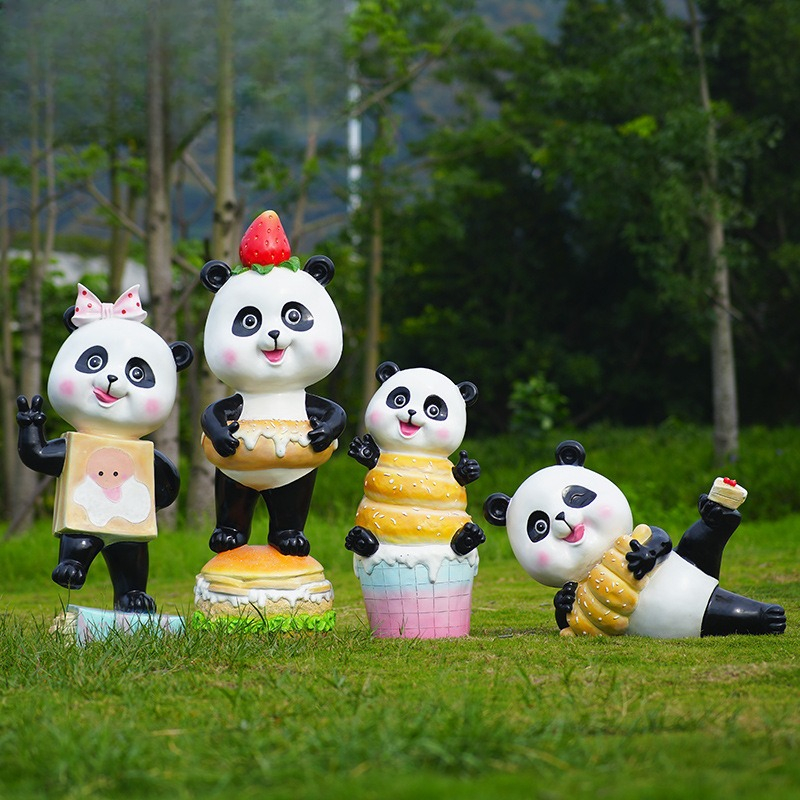Cartoon panda ornament fibergl - Gardening Tools Cartoon recension och pris
