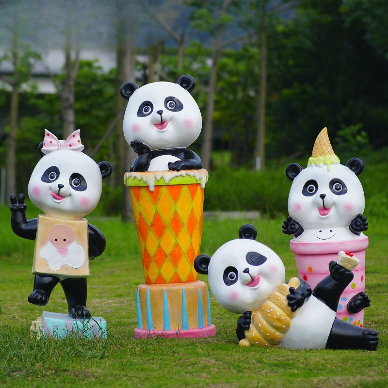 Cartoon panda ornament fibergl - Gardening Tools Cartoon recension och pris