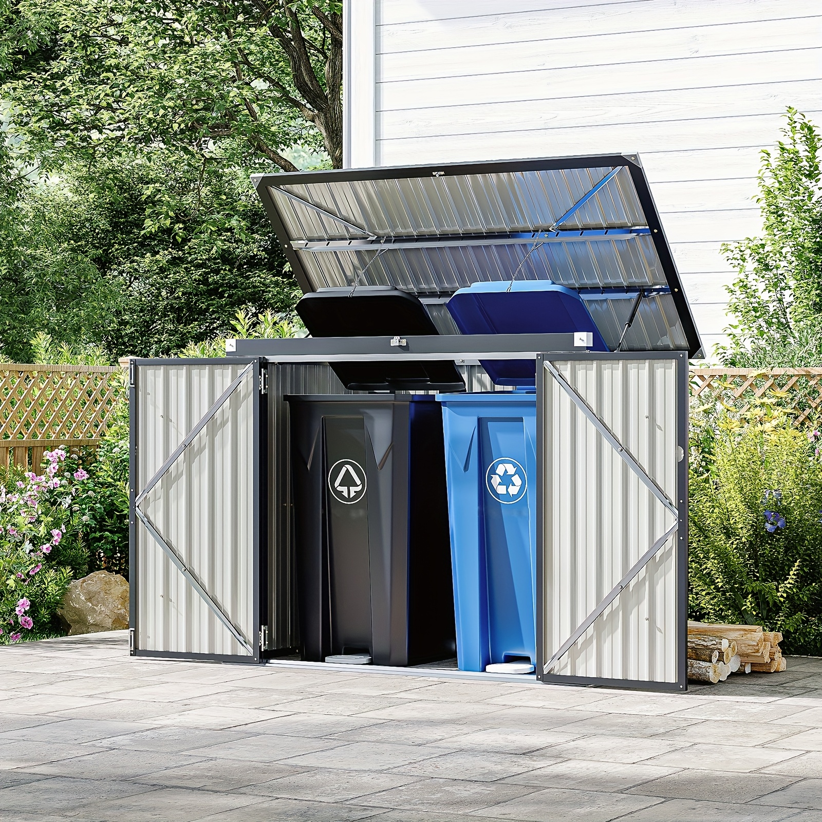 Nordivale Outdoor Trash Can St - Gardening Tools Lawn Mower recension och pris