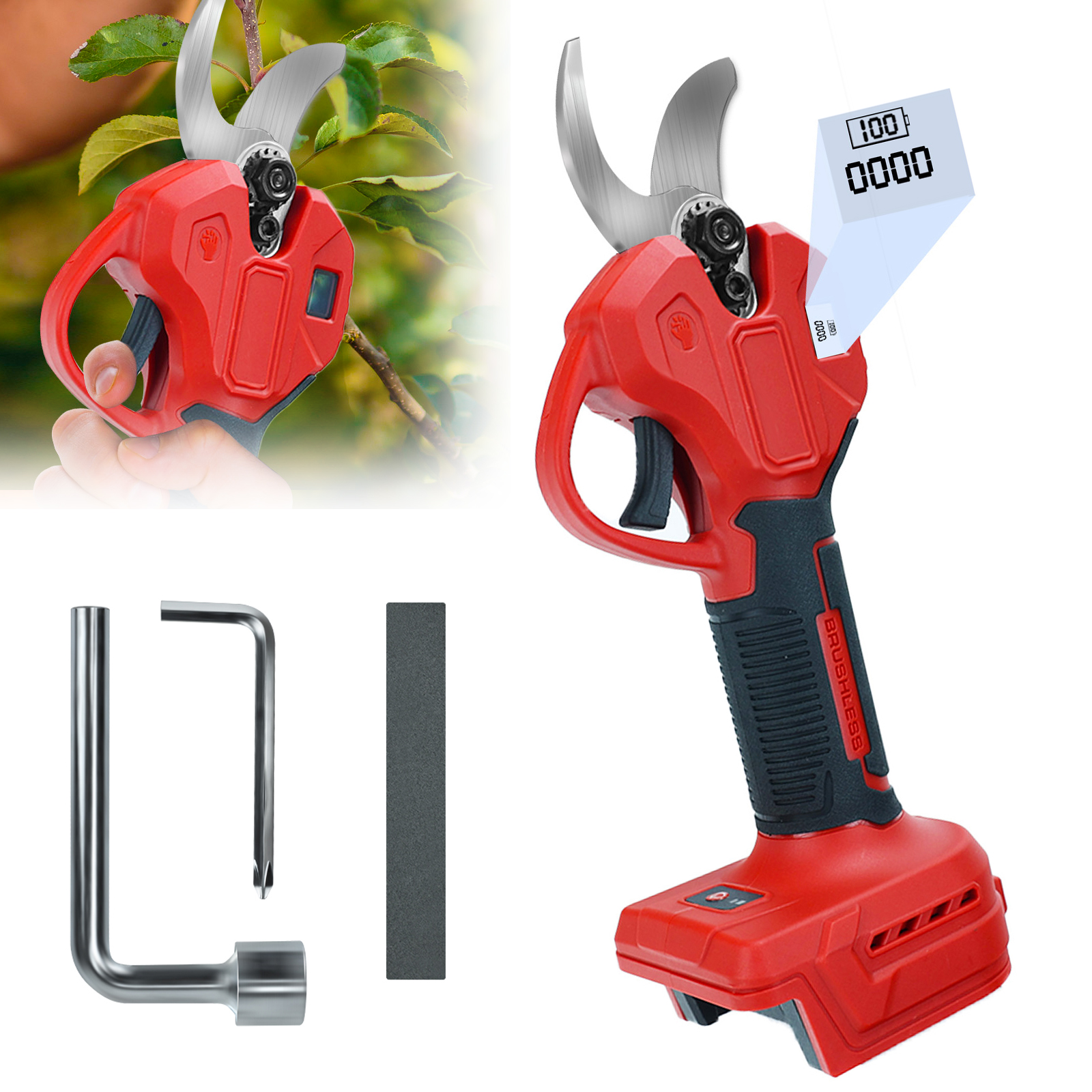 30mm Brushless Electric Prunin - Gardening Tools Basic recension och pris