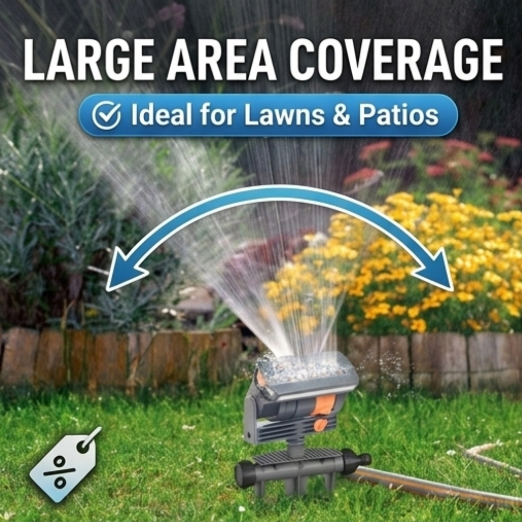 Automatic Oscillating Sprinkle - Gardening Tools For Home recension och pris