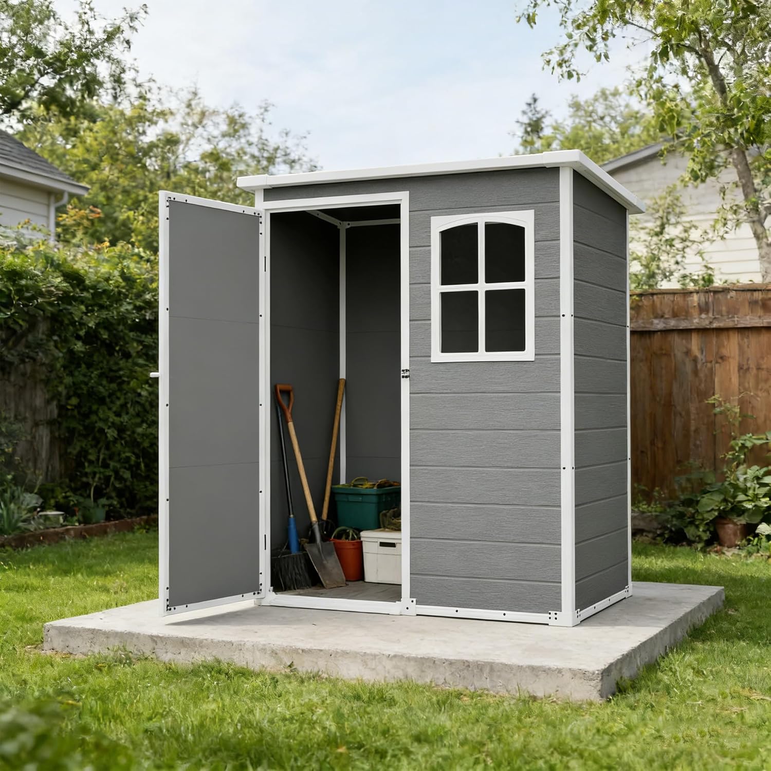 Resin Outdoor Storage Shed Kit - Gardening Tools recension och pris