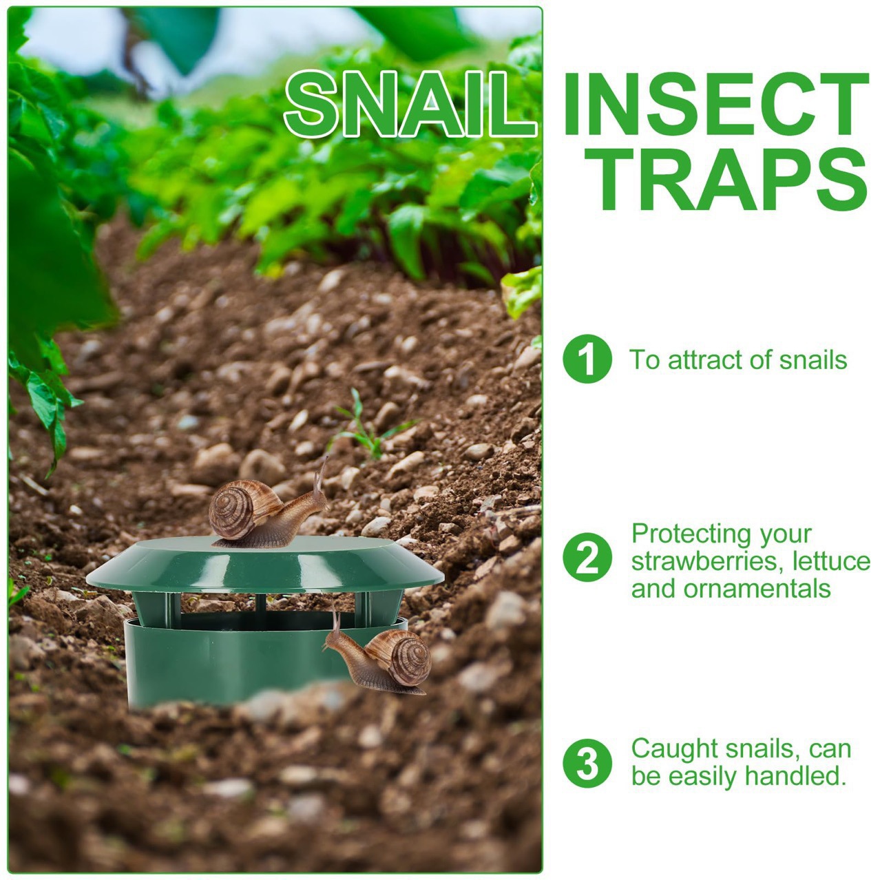 Plastic Snail Trap Cage, Reusa - Gardening Tools Organiser recension och pris