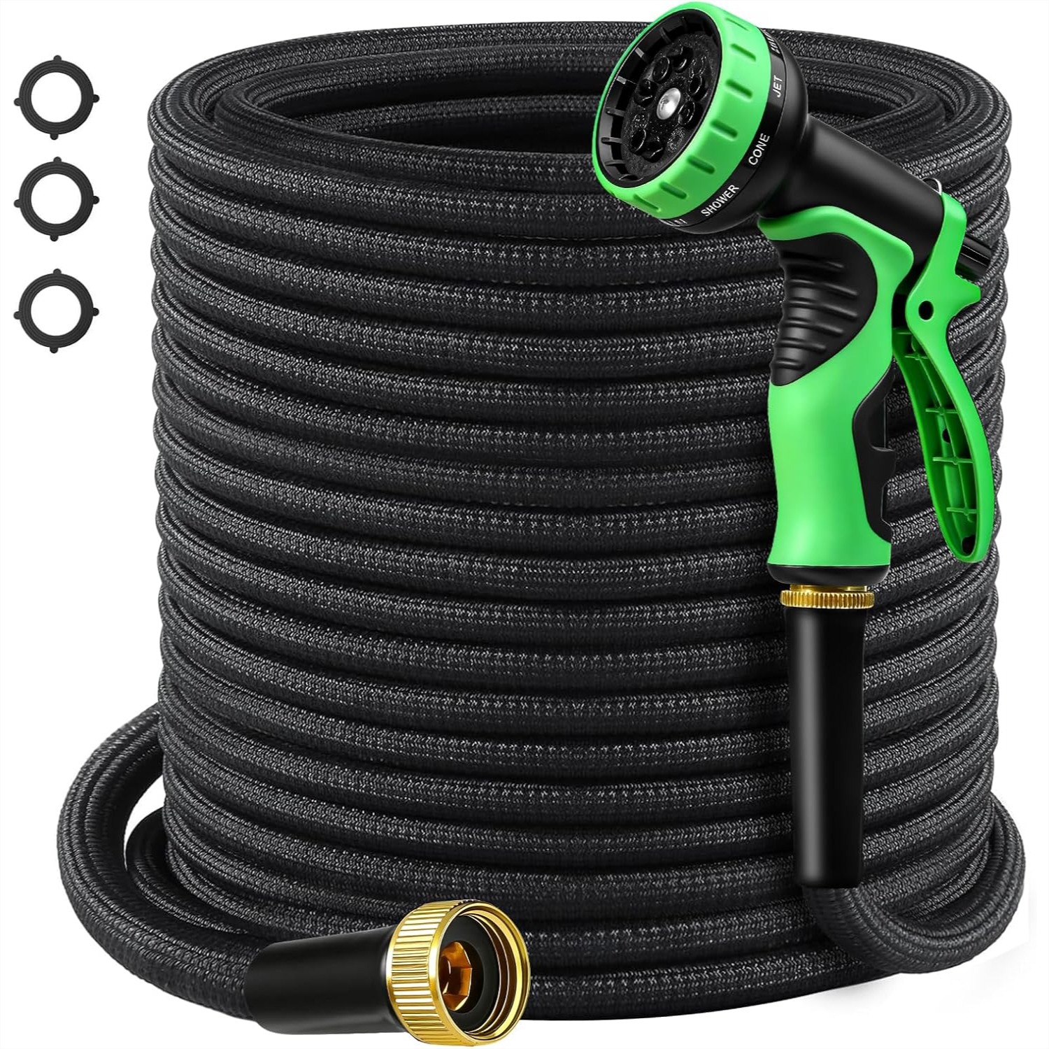50 FT Garden Hose with 10 Func - Garden Hose Nozzle recension och pris