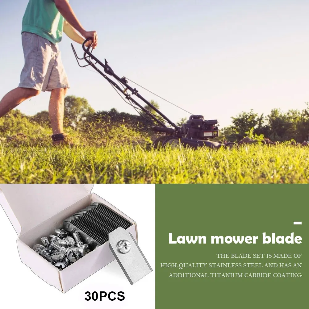 30PCS Lawn Mower Cutting Blade - Gardening Tools Basic recension och pris