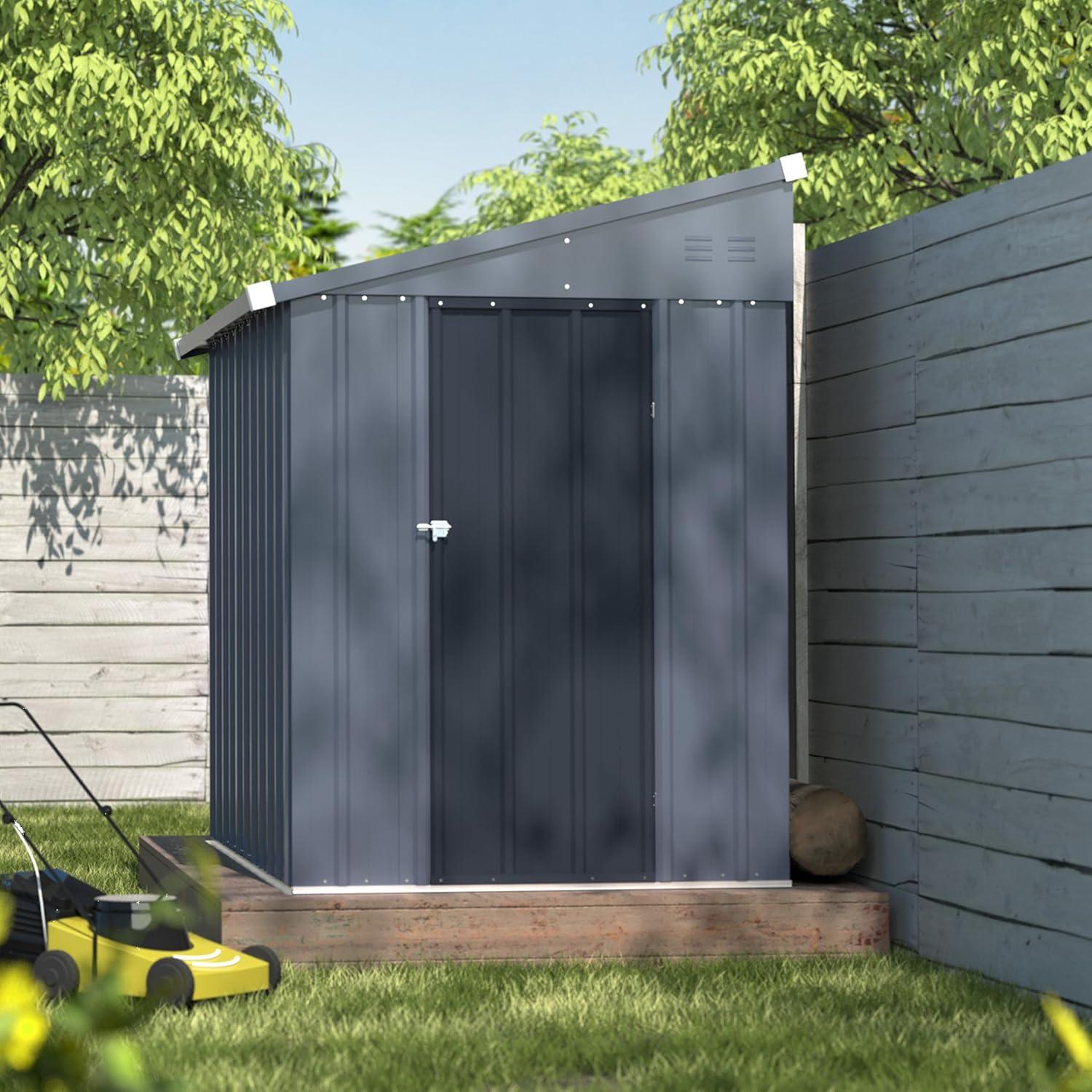 4x6FT Metal Outdoor Storage Sh - Gardening Tools recension och pris