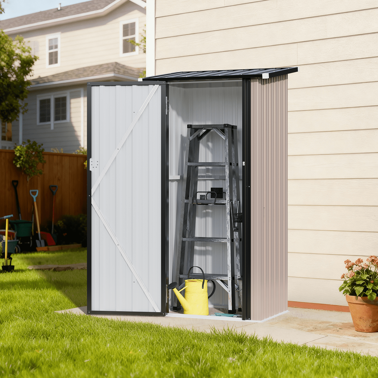 3x3 FT Metal Storage Shed, Sma - Gardening Tools recension och pris
