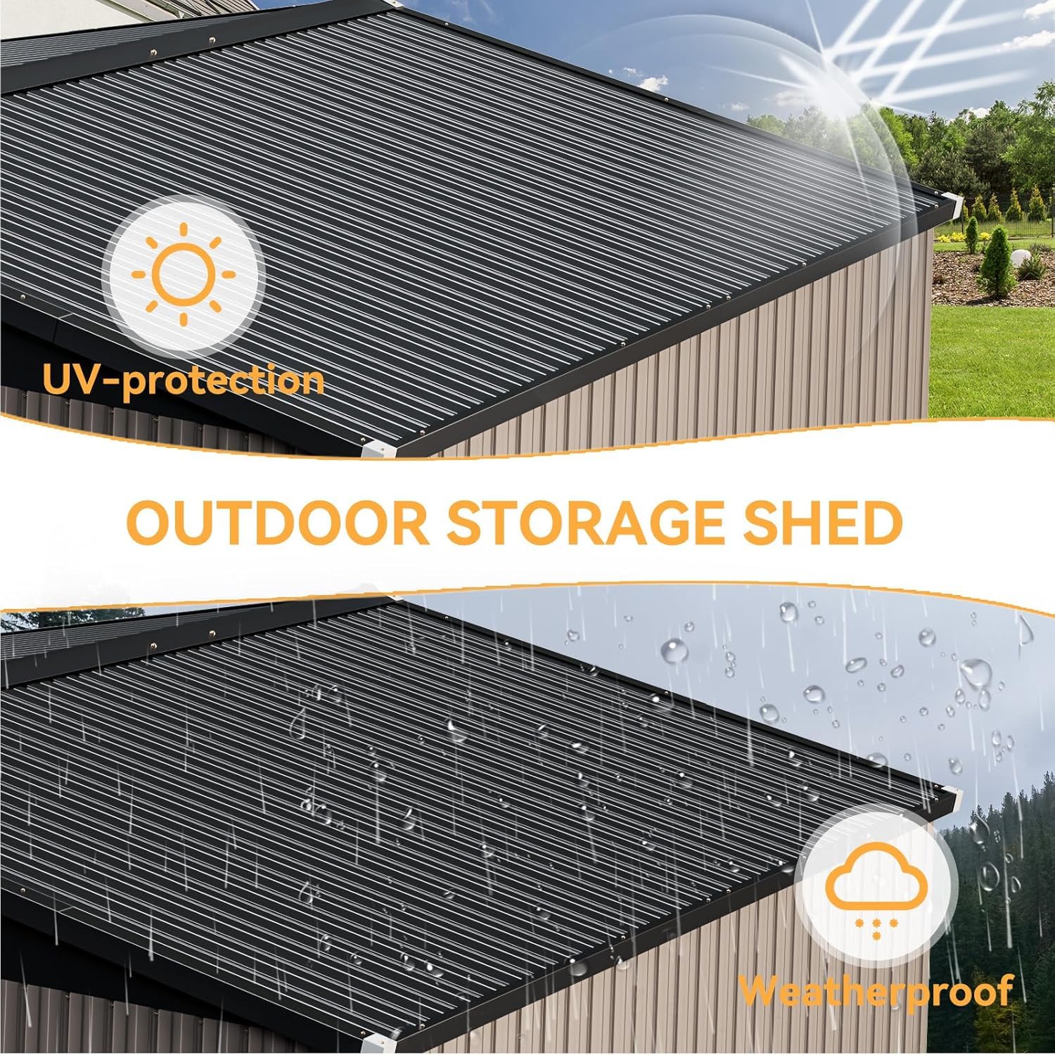 10 x 12FT Outdoor Storage Shed - Gardening Tools recension och pris