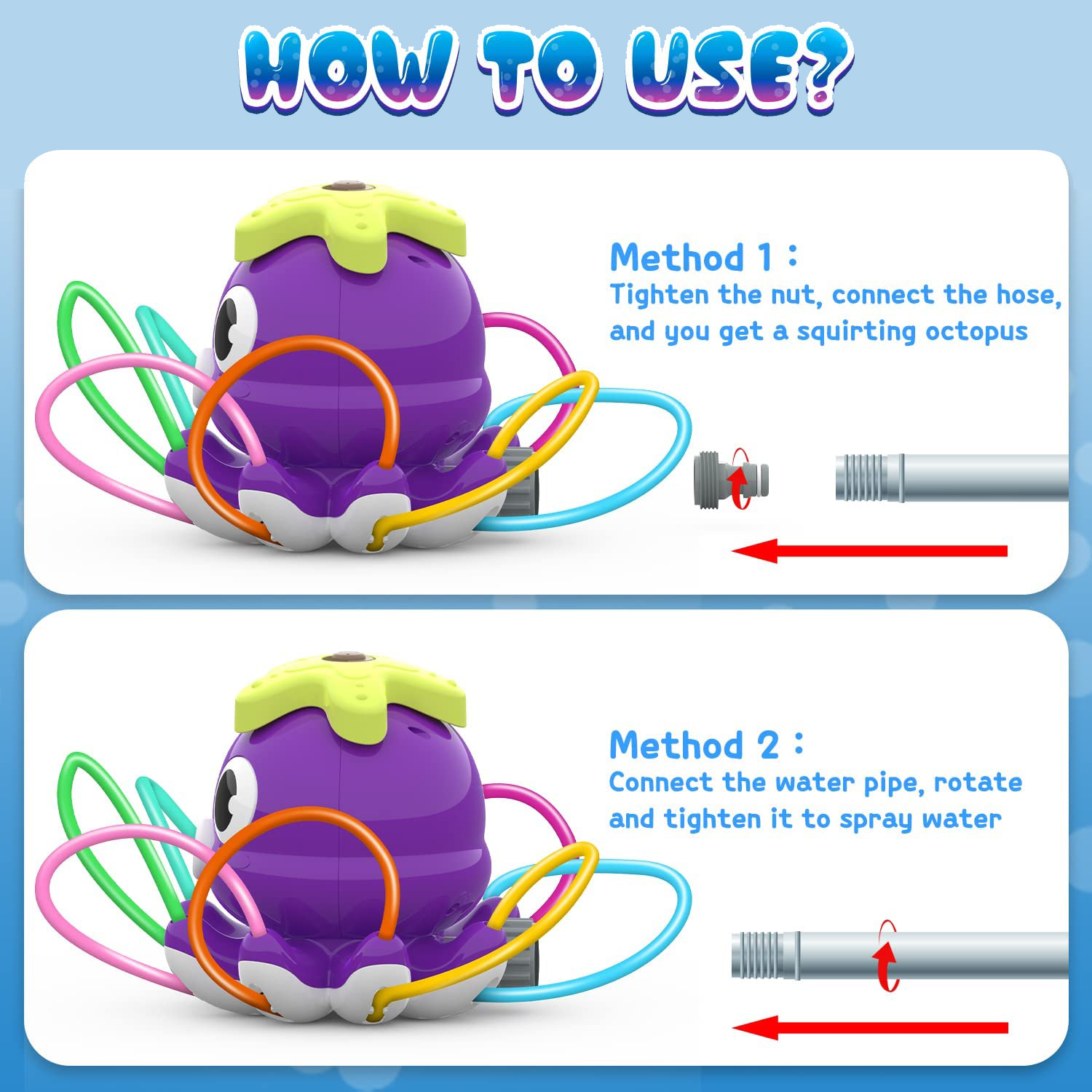 Octopus Sprinkler Water Spray  - Gardening Tools Cartoon recension och pris