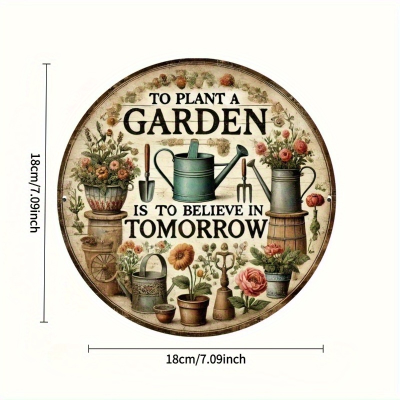 2D Flat, Rustic Farmhouse Wood - Gardening Tools For Home recension och pris