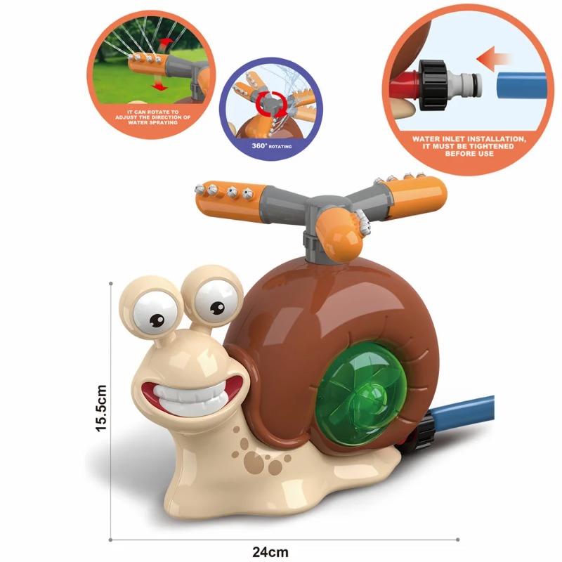 Water Spray Outdoor Toy Snail  - Gardening Tools Cartoon recension och pris