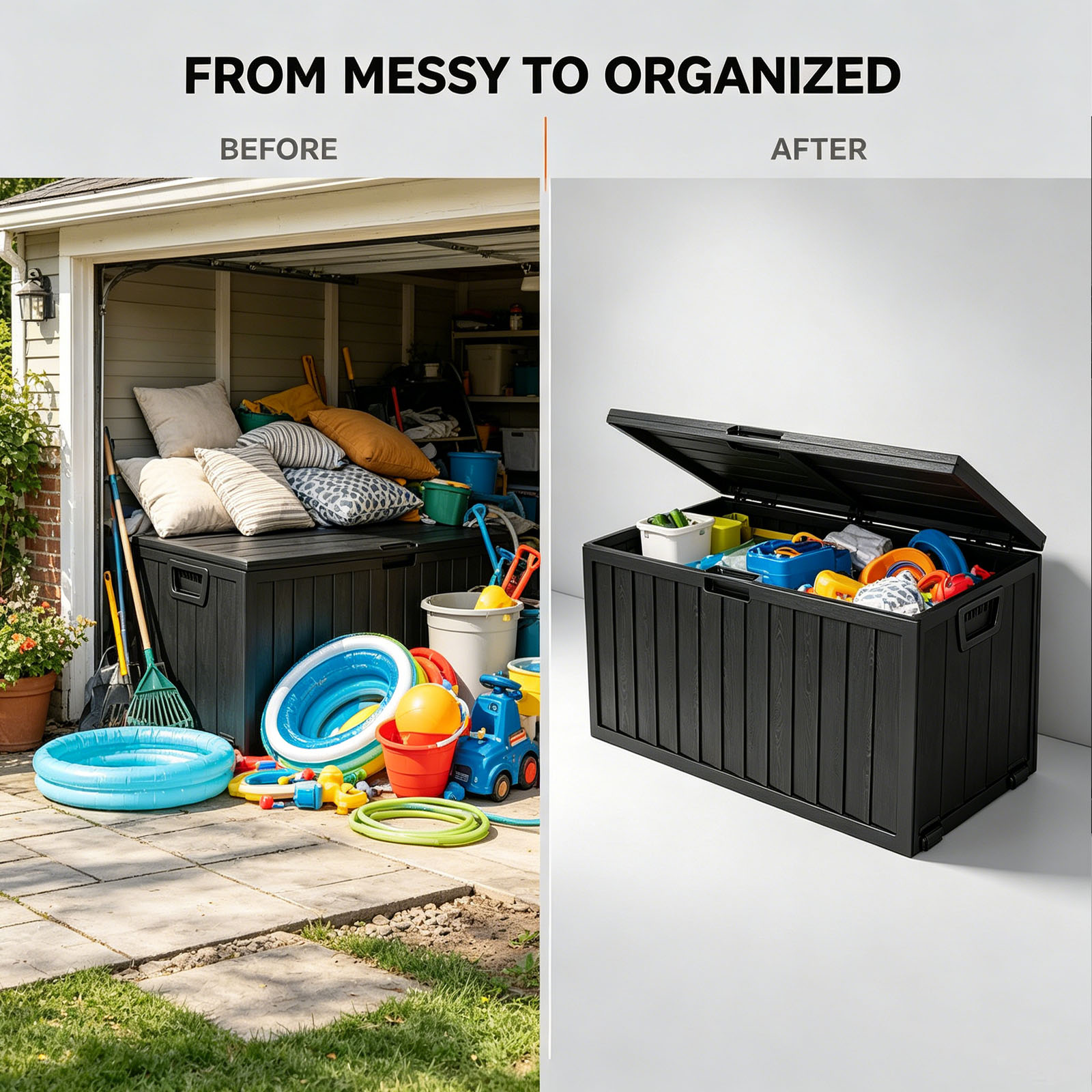 75 Gallon Outdoor Resin Deck S - Gardening Tools Organiser recension och pris