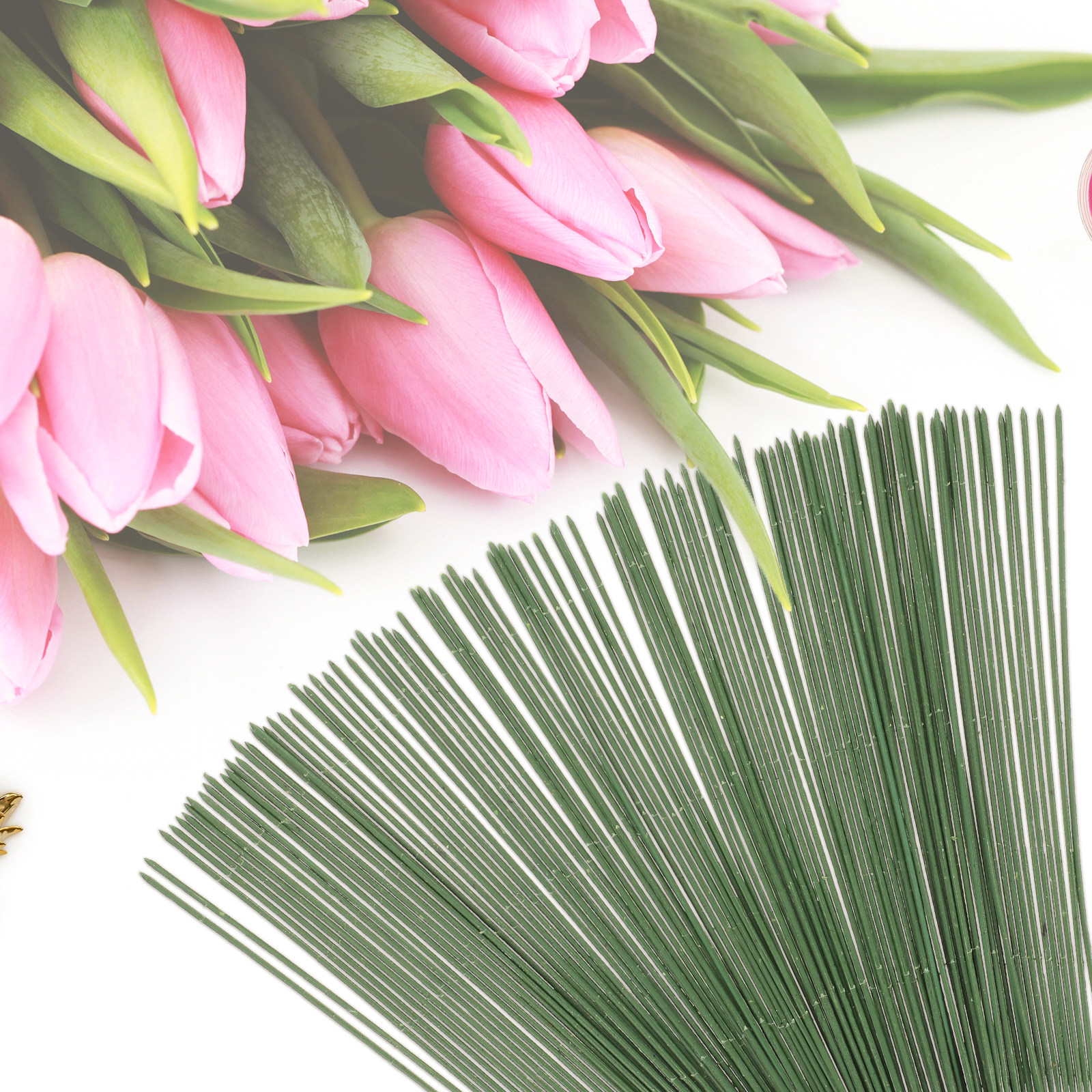 100Pcs Artificial Flower Stems - Gardening Tools For Home recension och pris