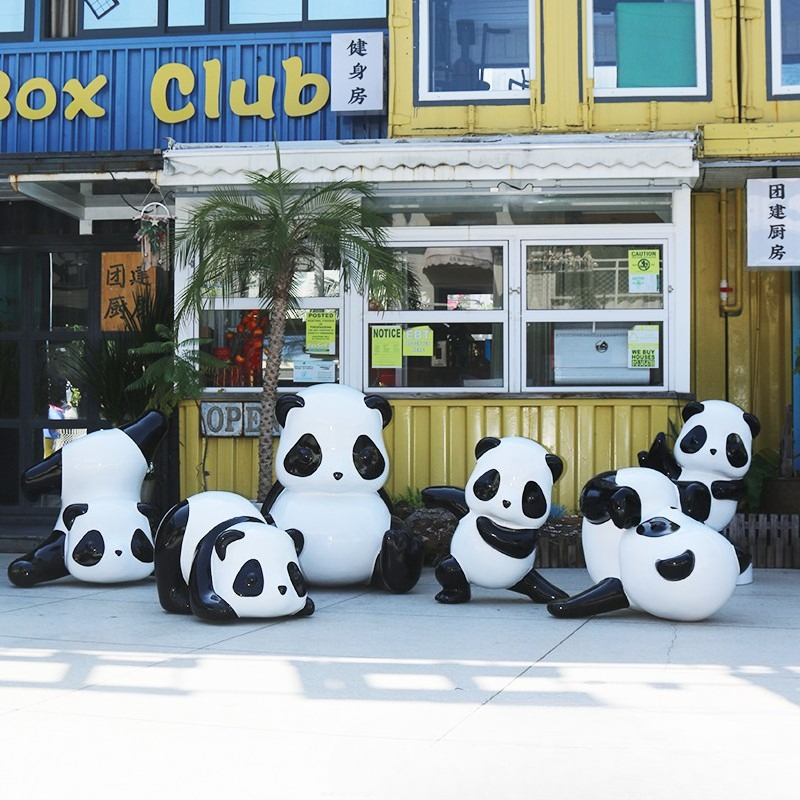 Simulation panda sculpture orn - Gardening Tools Cartoon recension och pris