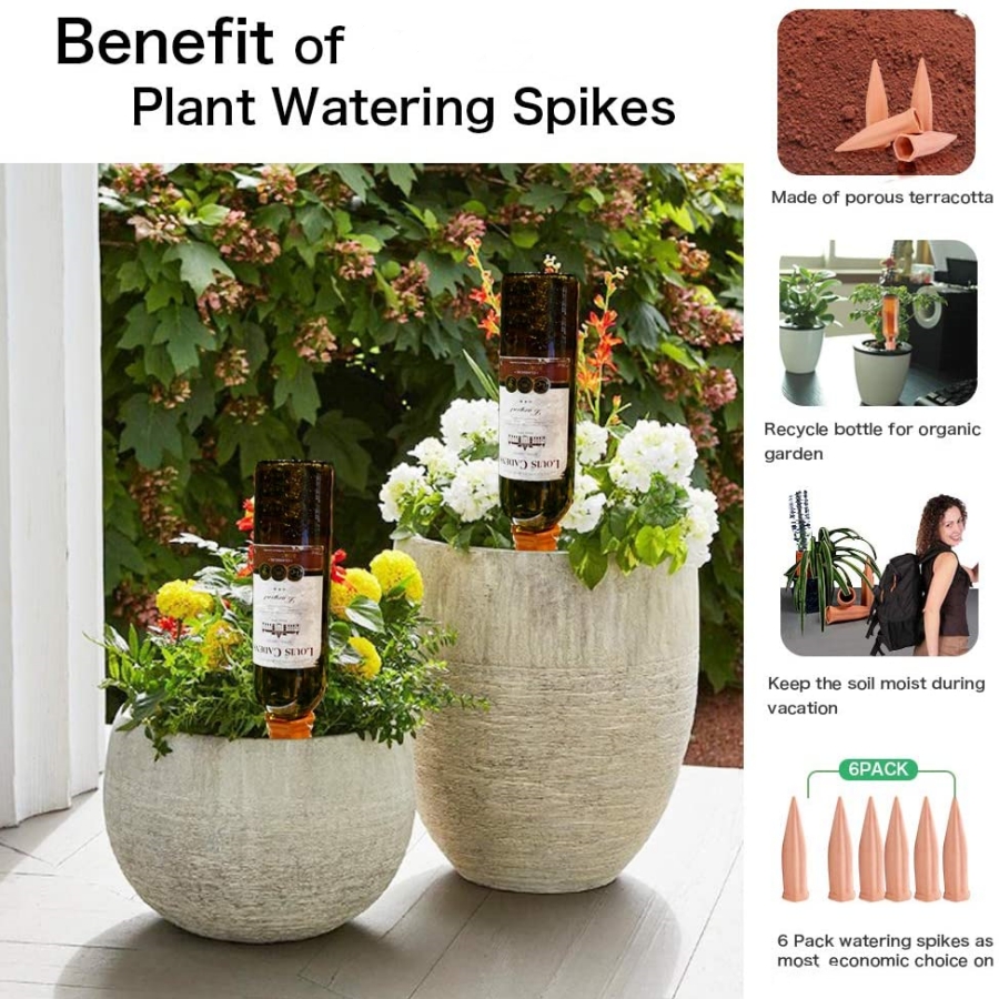 8 PCS Self Watering Terracotta - Gardening Tools Kit For Home Garden recension och pris